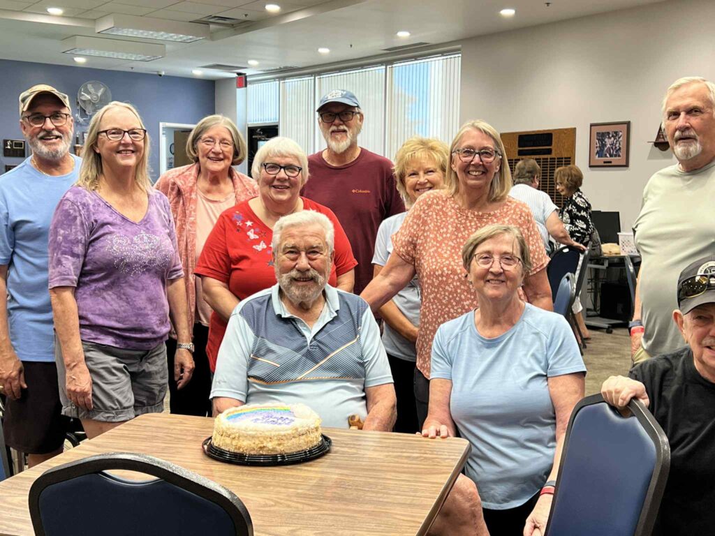 Water aerobics class